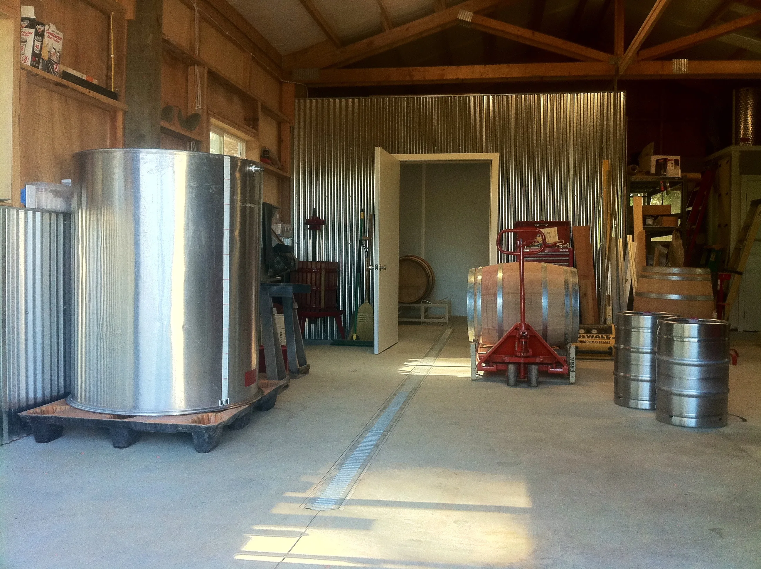 Inside the Burning Bench winery